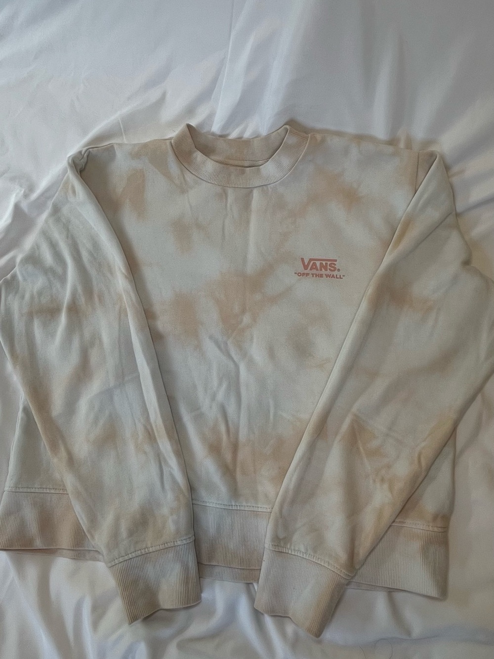 Vans Cream Tie-Dye Crewneck Sweatshirt